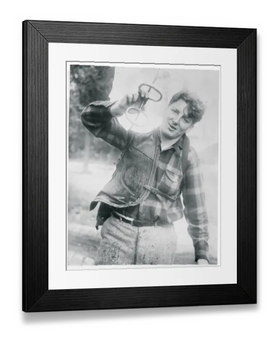 Framed Print : Portrait of Ice Deliverer Framed Print : Portrait of Ice Deliverer