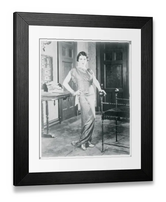 Framed Print : Leatrice Joy Modeling a Dinner Gown Framed Print : Leatrice Joy Modeling a Dinner Gown
