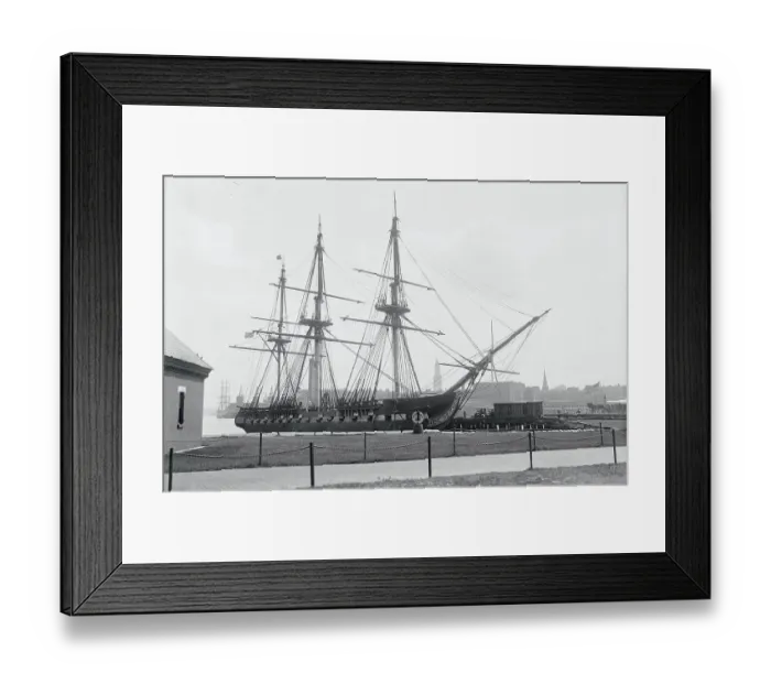 Framed Print : Constitution Resting In Harbor Framed Print : Constitution Resting In Harbor
