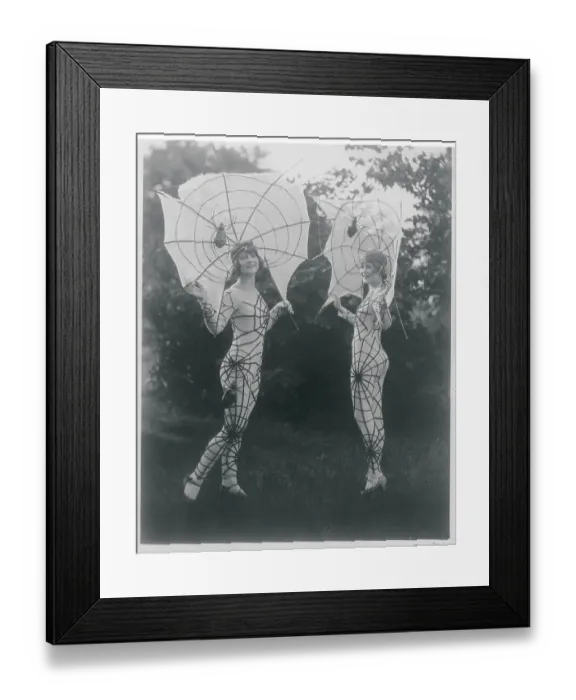 Framed Print : Women Wearing Spider Costumes Framed Print : Women Wearing Spider Costumes