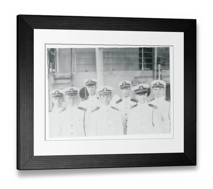 Framed Print : Portrait of Officers of Transpacific Flight Framed Print : Portrait of Officers of Transpacific Flight
