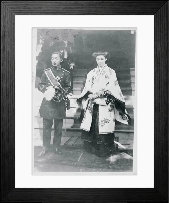 Framed Print : Wedding of Marquis Kuni and Kazuko Shimazu Framed Print : Wedding of Marquis Kuni and Kazuko Shimazu