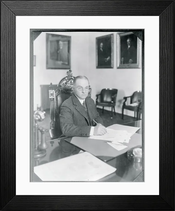 Framed Print : Portrait of Governor Franklin S. Billings Framed Print : Portrait of Governor Franklin S. Billings