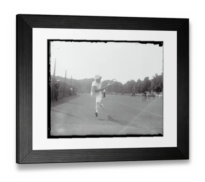 Framed Print : May Bundy Playing Tennis Framed Print : May Bundy Playing Tennis