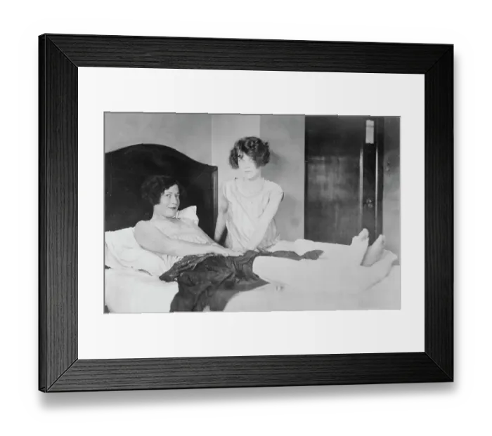 Framed Print : Fox Hastings Resting in Bed Framed Print : Fox Hastings Resting in Bed