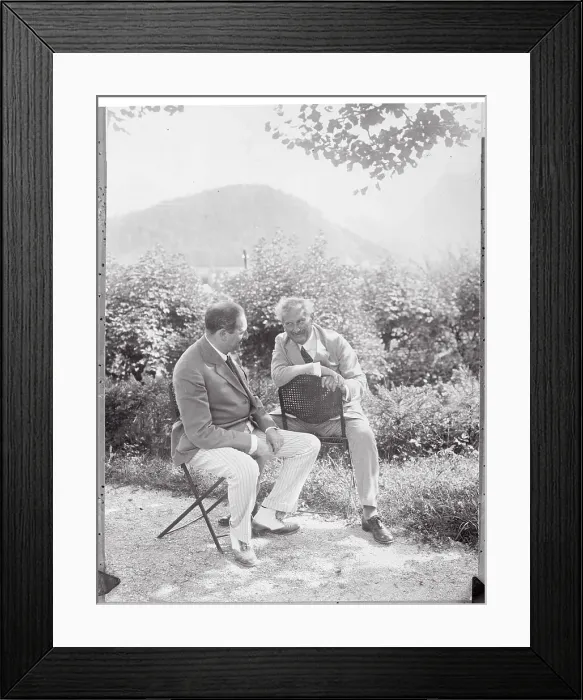 Framed Print : Oscar Straus Speaking with a Colleague Framed Print : Oscar Straus Speaking with a Colleague