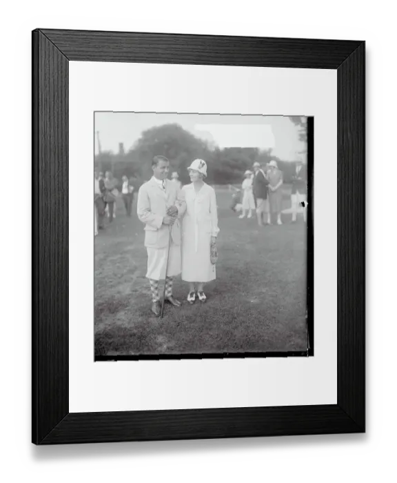 Framed Print : Portrait of Mr. and Mrs. Gene Sarazen Framed Print : Portrait of Mr. and Mrs. Gene Sarazen
