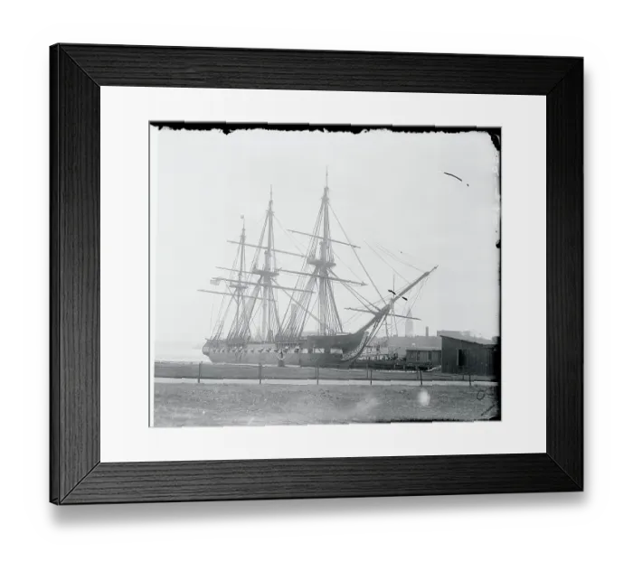 Framed Print : View of Old Ironsides