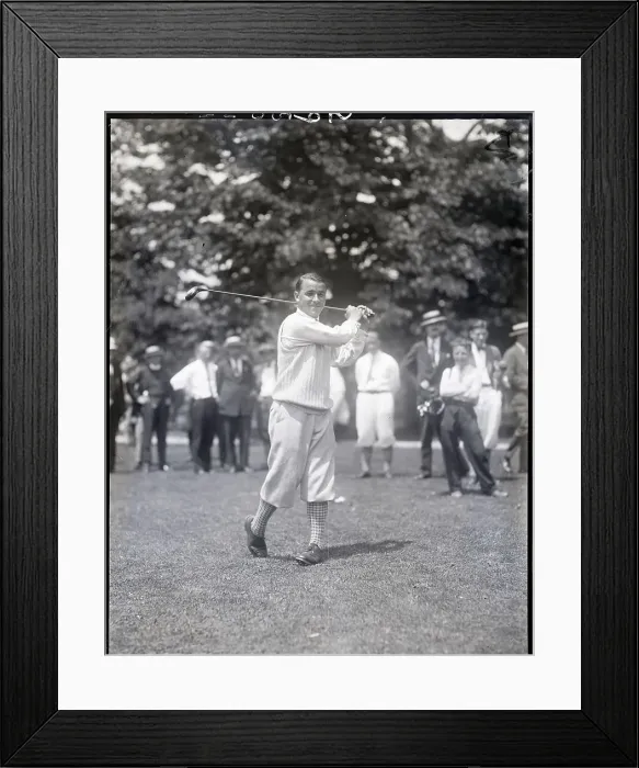 Framed Print : Gene Sarazen Holding Golf Club Framed Print : Gene Sarazen Holding Golf Club
