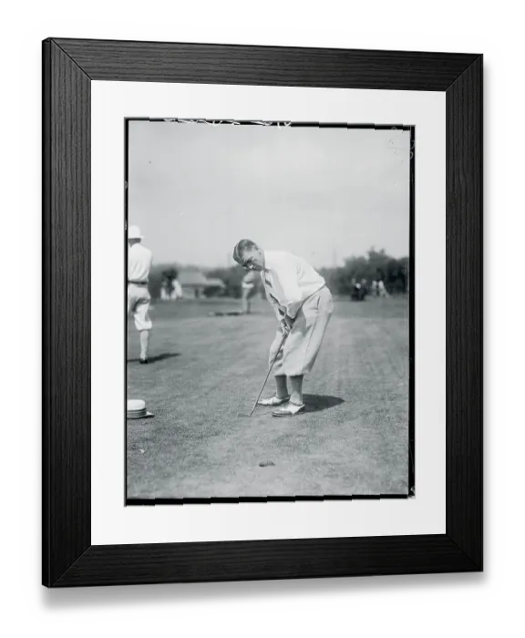 Framed Print : Leo Diegel Playing Golf Framed Print : Leo Diegel Playing Golf