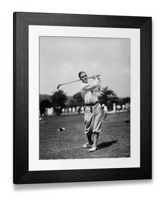 Framed Print : Johnny Farrell Playing Golf Framed Print : Johnny Farrell Playing Golf