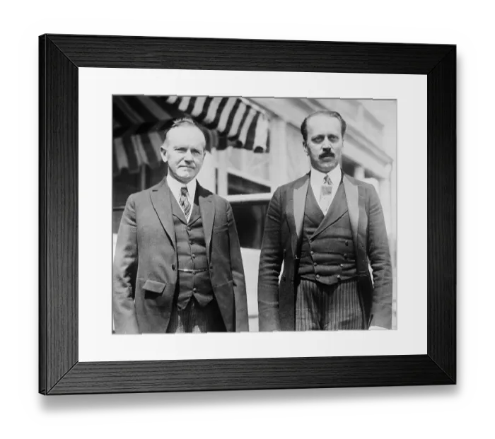 Framed Print : President Coolidge and Alex Skrzynski Framed Print : President Coolidge and Alex Skrzynski
