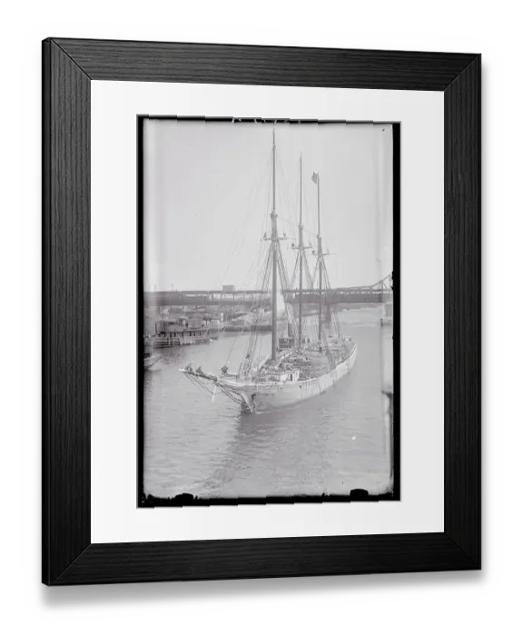 Framed Print : Schooner Suspected of Carrying Liquor During Prohibition Framed Print : Schooner Suspected of Carrying Liquor During Prohibition