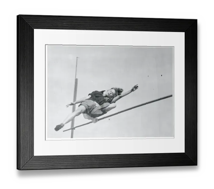 Framed Print : Elizabeth Stein Clearing the High Jump Bar Framed Print : Elizabeth Stein Clearing the High Jump Bar
