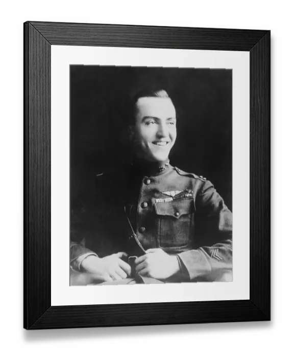 Framed Print : Ace Pilot Eddie Rickenbacker Framed Print : Ace Pilot Eddie Rickenbacker