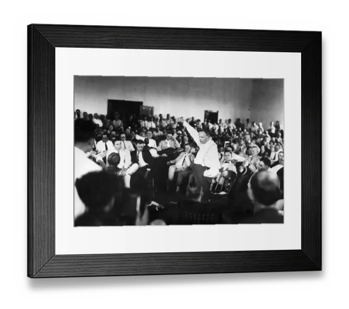Framed Print : Clarence Darrow Speaks at Scopes Trial