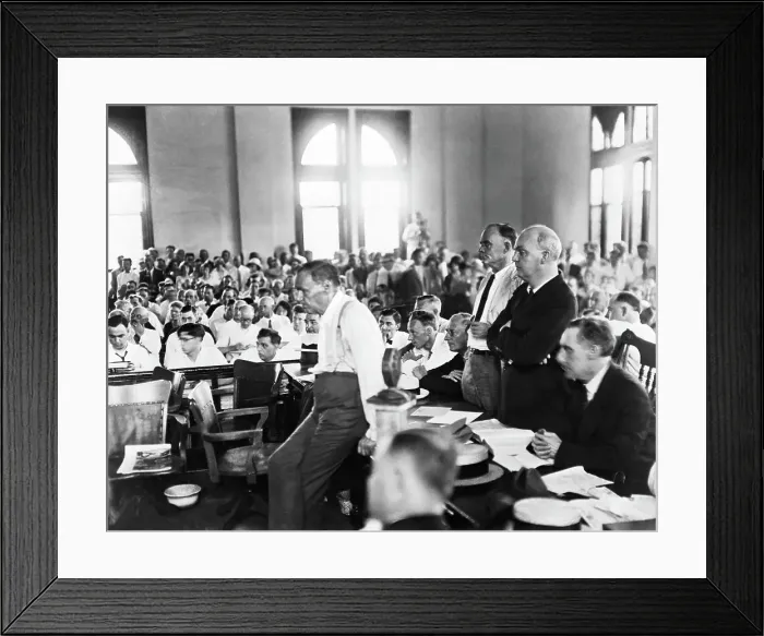 Framed Print : Courtroom During the Scopes Trial Framed Print : Courtroom During the Scopes Trial