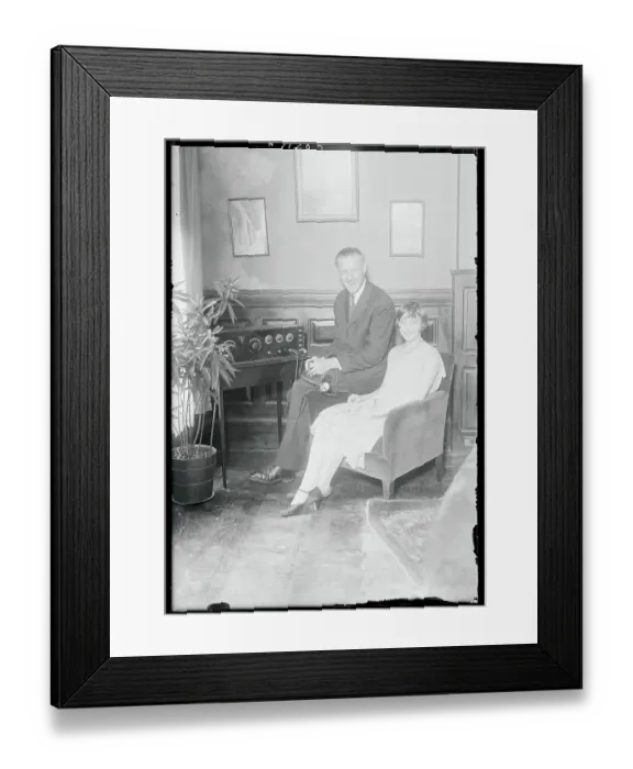 Framed Print : Portrait of George Oliver and His Wife Framed Print : Portrait of George Oliver and His Wife