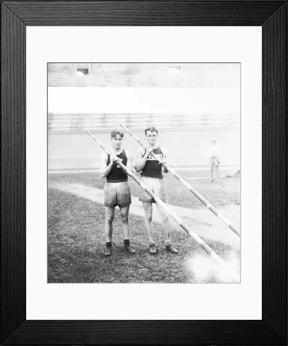 Framed Print : Yale University Pole Vaulters Framed Print : Yale University Pole Vaulters