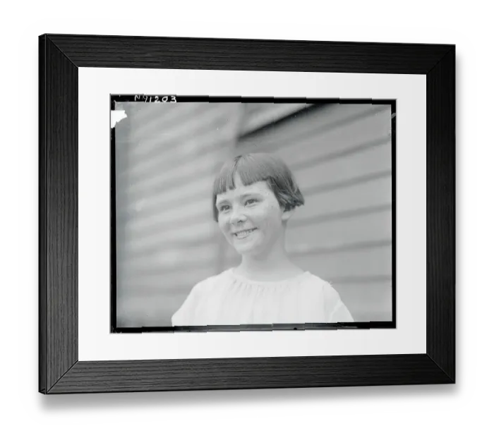 Framed Print : Portrait of a Young Girl Framed Print : Portrait of a Young Girl