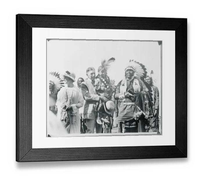 Framed Print : Vice President Charles G. Dawes Adopted by Sioux Indians Framed Print : Vice President Charles G. Dawes Adopted by Sioux Indians