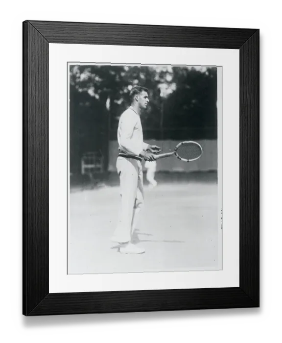 Framed Print : William Tilden on Tennis Court Framed Print : William Tilden on Tennis Court