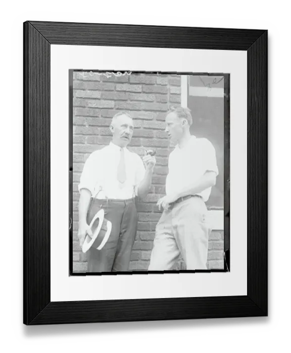 Framed Print : John Scopes with Father Framed Print : John Scopes with Father