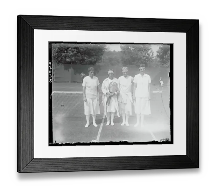 Framed Print : Women's Semifinal Doubles Match Framed Print : Women's Semifinal Doubles Match