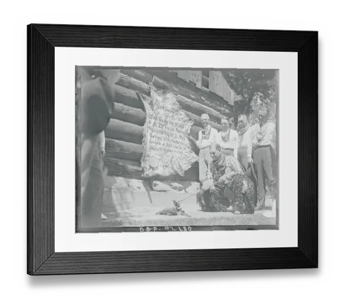 Framed Print : Governor Dern Heating Branding Iron Framed Print : Governor Dern Heating Branding Iron