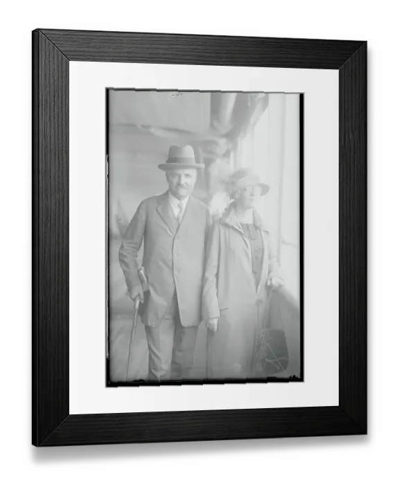Framed Print : Senator and Mrs. Calder Posing Together Framed Print : Senator and Mrs. Calder Posing Together