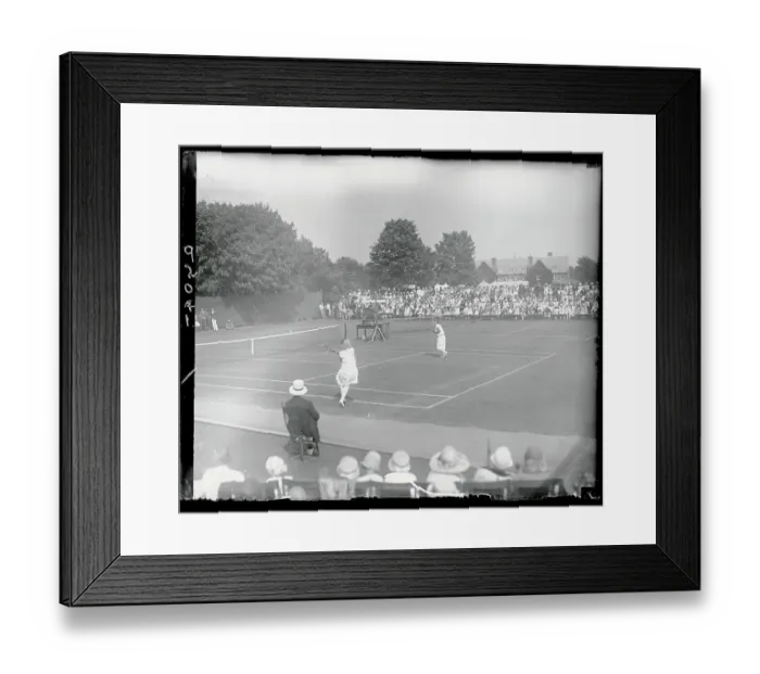 Framed Print : Women's Doubles Semifinal Tennis Match