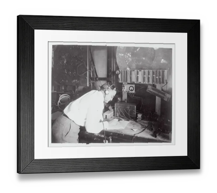 Framed Print : Dr. Willis R. Whitney in Laboratory Framed Print : Dr. Willis R. Whitney in Laboratory