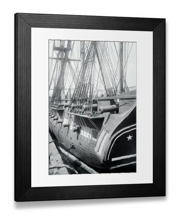 Framed Print : USSConstitution Displaying Its Rigging Framed Print : USSConstitution Displaying Its Rigging