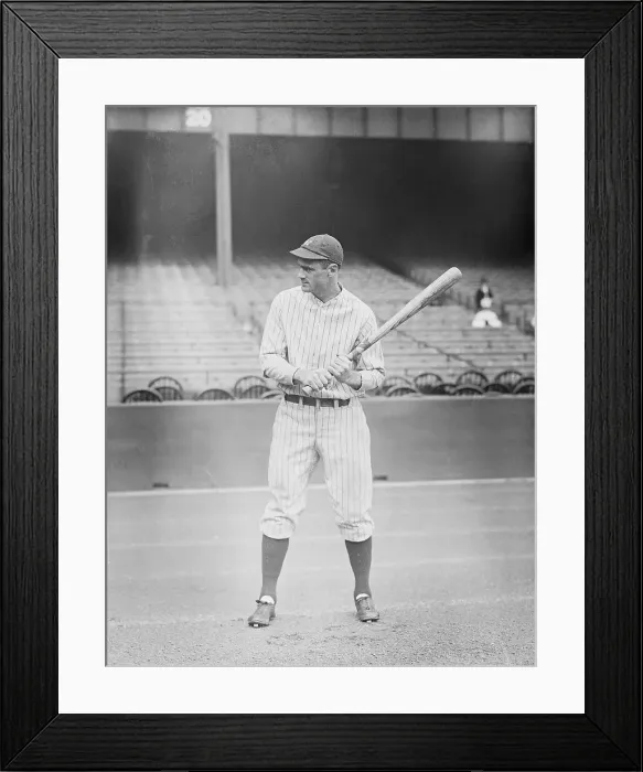Framed Print : Baseball Player Earl Combs Holding Bat Framed Print : Baseball Player Earl Combs Holding Bat