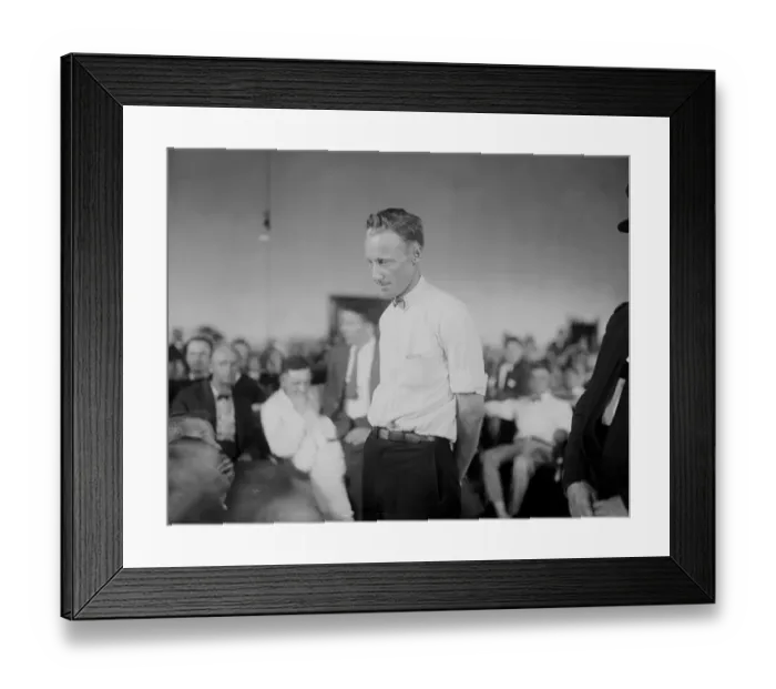 Framed Print : John T. Scopes Being Sentenced Framed Print : John T. Scopes Being Sentenced