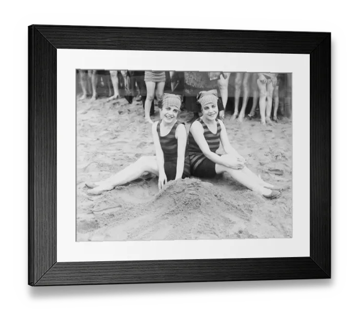 Framed Print : Siamese Twins in the Sand Framed Print : Siamese Twins in the Sand