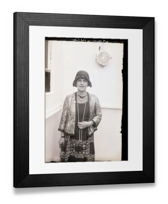 Framed Print : Ruth Gordon on Ship Framed Print : Ruth Gordon on Ship