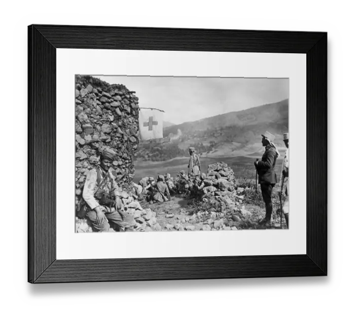 Framed Print : French Army at Outdoor Post Framed Print : French Army at Outdoor Post