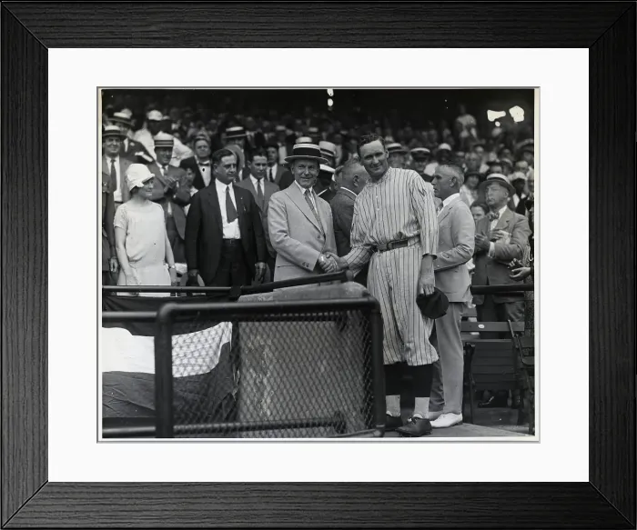 Framed Print : C. Coolidge Shaking W. Johnson'S Hand Framed Print : C. Coolidge Shaking W. Johnson'S Hand