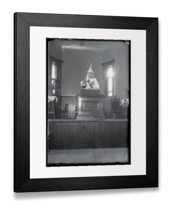 Framed Print : King Kleagle A.H. Bell Speaking at Klan Rally Framed Print : King Kleagle A.H. Bell Speaking at Klan Rally