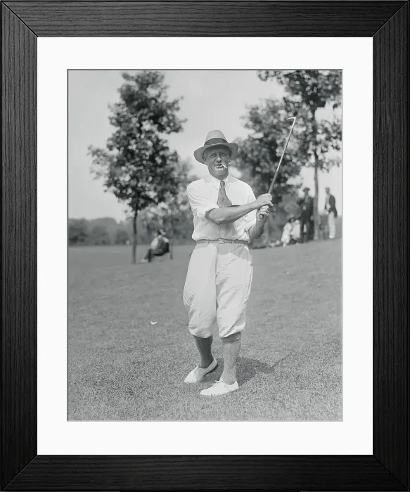 Framed Print : Alex Smith Holding Golf Club on Course Framed Print : Alex Smith Holding Golf Club on Course