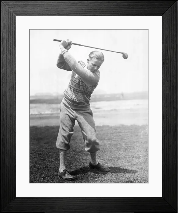 Framed Print : Jimmy Thompson Golfing