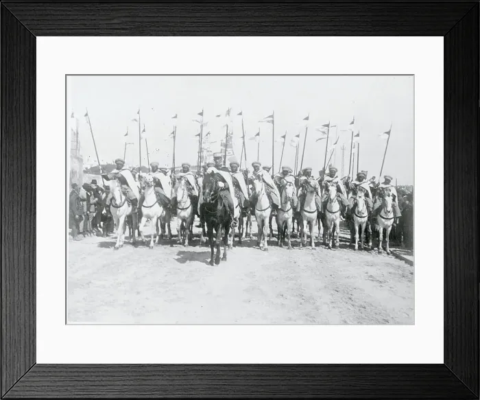 Framed Print : Moroccan Colonial Mounted Troops Framed Print : Moroccan Colonial Mounted Troops