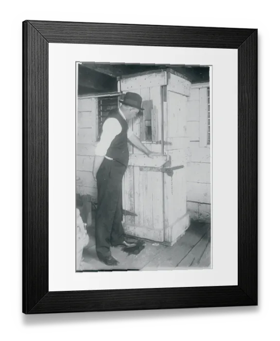 Framed Print : Deputy at Holding Structure for Solitary Confined Prisoner Framed Print : Deputy at Holding Structure for Solitary Confined Prisoner