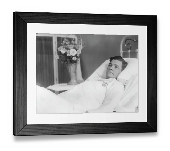 Framed Print : Base Ruth in Bed Framed Print : Base Ruth in Bed