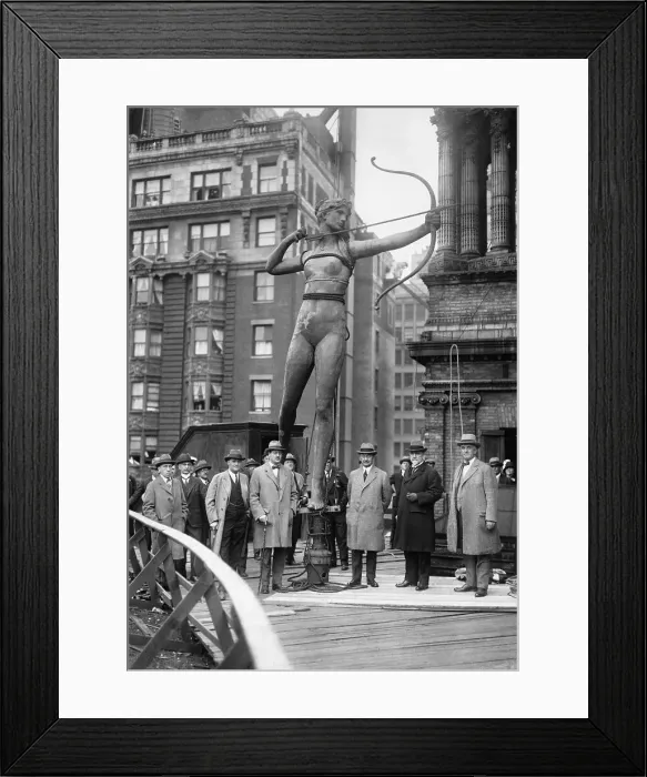 Framed Print : The Saint Gaudens Diana is Moving Framed Print : The Saint Gaudens Diana is Moving