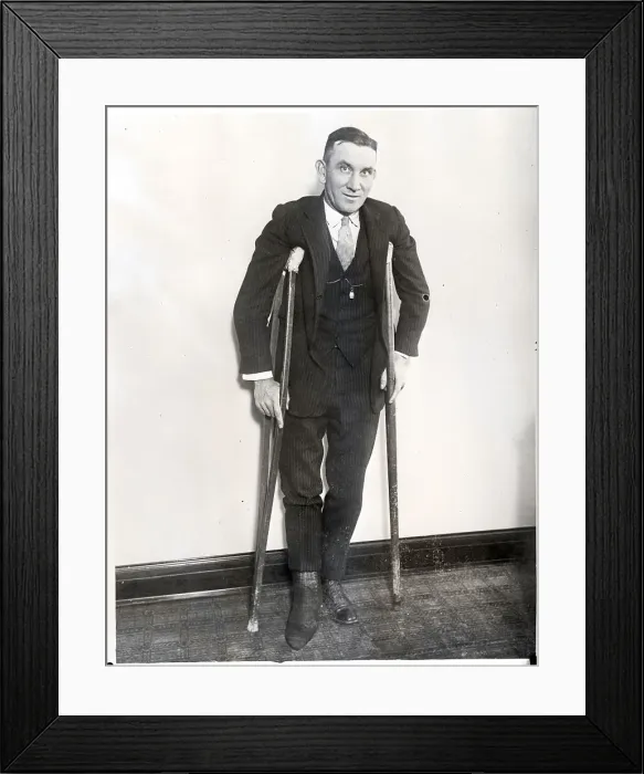 Framed Print : Rabbit Maranville Standing W / Crutches Framed Print : Rabbit Maranville Standing W / Crutches
