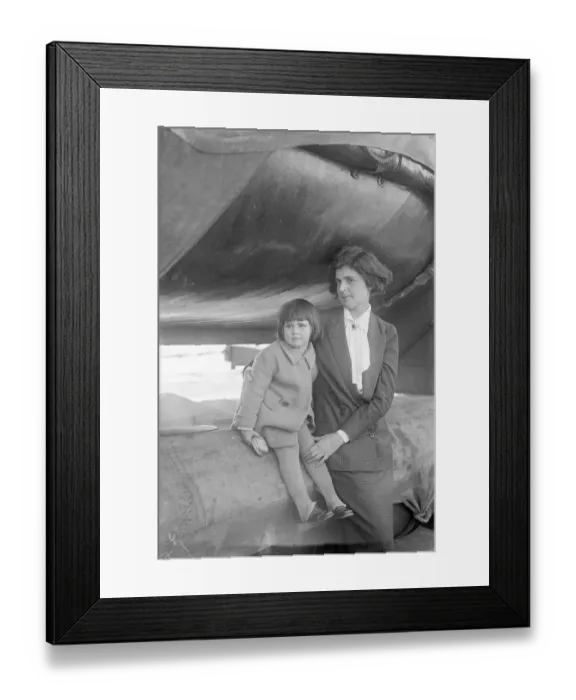 Framed Print : Michael Strange with Daughter on Boat Framed Print : Michael Strange with Daughter on Boat