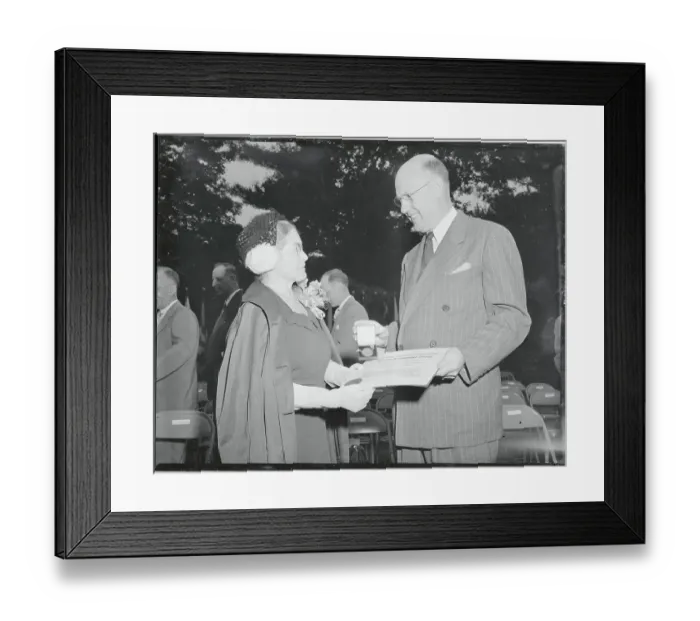 Framed Print : Lucy Maclay Alexander Receiving Award Framed Print : Lucy Maclay Alexander Receiving Award