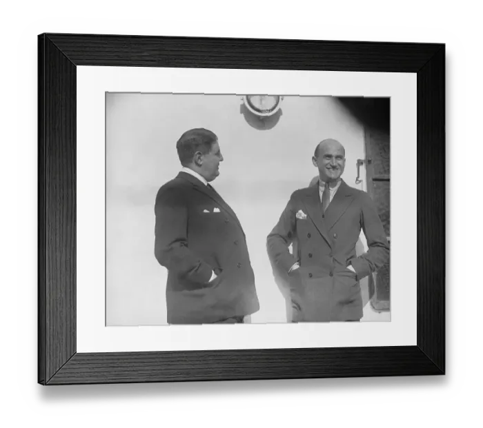 Framed Print : Samuel Goldwyn and Gilbert Miller